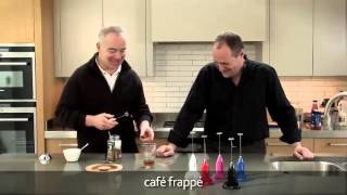 How to make a frappé coffee using an aerolatte milk frother [upl. by Nylak]