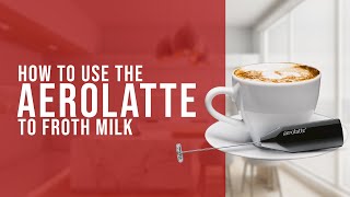 How To Use the AeroLatte To Froth Milk [upl. by Nic]