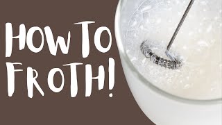 How To Use A Milk Frother To Get The Most Foam [upl. by Elamaj231]